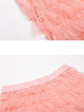 Women's Bow Multi-layer Ruffle Mesh Skirts