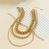 Multilayered Bright Beads Necklaces for Ladies