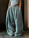 ‌Women's Oversized Loose Fit Baggy Corduroy Pants‌