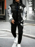 Men's Cool Hooded Jacket and Jogger Pants Sport Set