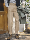 Men's Rerto Casual High Waist Gurkha Pants