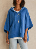 Women's Oversized Pullover Knit Hooded Sweater