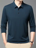 Men's Casual Solid Color Long Sleeve Shirts