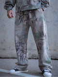 Men's American Style Loose Fit Camo Print Casual Sports Trousers