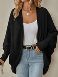 Women's Solid Color BatWing Sleeve Cardigan Sweater
