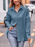Comfortable Relaxed Lapel Button Breathable Blouses for Women