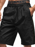 Men's Casual Side Zip Drawstring Beach Shorts