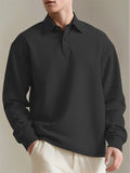 Men's Casual Texture Jacquard Long-sleeved Lapel Shirts