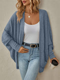Women's Solid Color BatWing Sleeve Cardigan Sweater