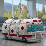 Ambulance Shaped Quilted Canvas Duffel Bag