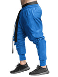 Men's Casual Pure Color Drawstring Ankle-Tied Sport Pants