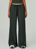 Women's Comfy Loose Fit Drape Pants with Drawstring Waist and Pockets