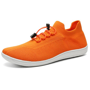 Men's Causal Breathable Mesh Lace Up Slip-Ons Flats Shoes