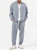 Men's Cool Street Style Oversized Outfits Hem Shirt + Baggy Pants