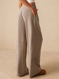 Women's Summer Solid Color Corduroy Low Waist Drape Pants