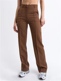 Women's Slim Fit Elastic Business Casual Trousers