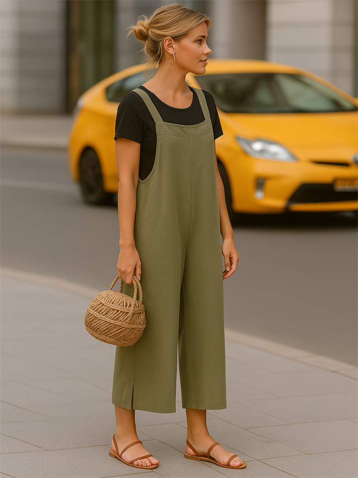 Women’s Loose Fit Wide Leg Jumpsuit Dungarees