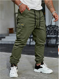 Men's Comfortable Spring Cargo Jogger Trousers with Pockets