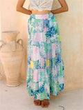 Women's Holiday Style Print Pockets A-Line Beach Skirts