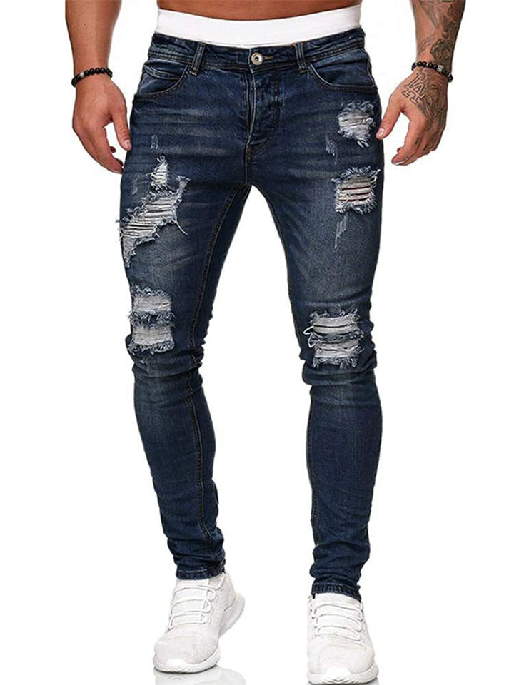 Men's Cool Slim Fit Ripped Jeans