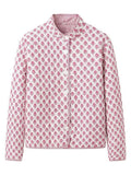 Women's Casual Print Reversible Garment Coat