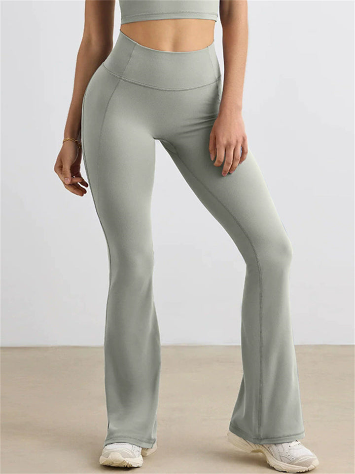 Women's High Waist Flared Leggings Yoga Pants