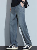 Men's Super Comfort Lightweight Straight Leg Jeans for Summer