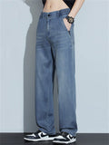 Men's Super Comfort Lightweight Straight Leg Jeans for Summer