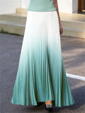 Women's Summer Elegant Gradient Pleated Skirts