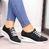Summer Hollow Out Breathable Lace-up Sports Shoes for Women