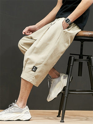 Male Cozy Loose Skin-friendly Drawstring Shorts