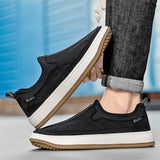 Men's Solid Color Casual Non-slip Slip-Ons Wedges Shoes