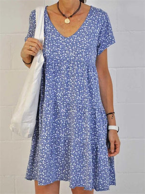 Women's Cute Floral Slim Fit Summer Dress