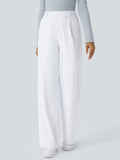 ‌Women's Simple High Waist Drape Wide Leg Casual Suit Pants