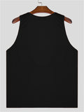 Men's Sexy Solid Color Deep V Neck Sports Vest Sleeveless Shirt