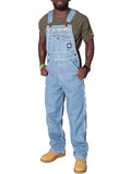 Men's Cool Multi-Pocket Denim Cargo Overalls