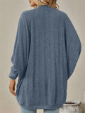Women's Solid Color BatWing Sleeve Cardigan Sweater