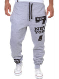 Male Casual Number 7 Printed Letter Sweatpants