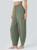 Women's Comfy Solid Color Pockets Drawstring Pants