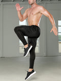 Men's Tight Fitness Wear Quick-drying Fake Two-piece Pants