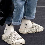 Skidproof Household Graffiti Yeezy Slides for Couples