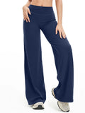 High-Waist Casual Loose Fit Workout Fitness Sports Flared Yoga Pants for Women