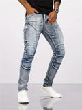 Men's Hip Hop Stretchy Tear-Resistant Biker Jeans