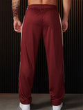 Men's Simple Loose Fit Casual Sportswear Stripe Side Sweatpants