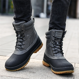 Men's Winter Waterproof High-top Work Trekking Snow Boots
