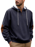 Men's Thickened Loose Solid Color Sports Pullover Long Sleeve Hoodie