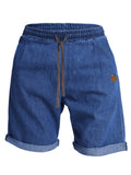 Men's Casual Cotton Drawstring Knee Length Shorts