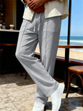Men's Summer Drawstring Loose Fit Casual Lightweight Pants