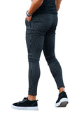 Men's Fashion Slim Fit Stripe Business Formal Dress Pants