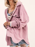 Women's Casual Comfy Button Up Lapel Long Sleeve Blouses
